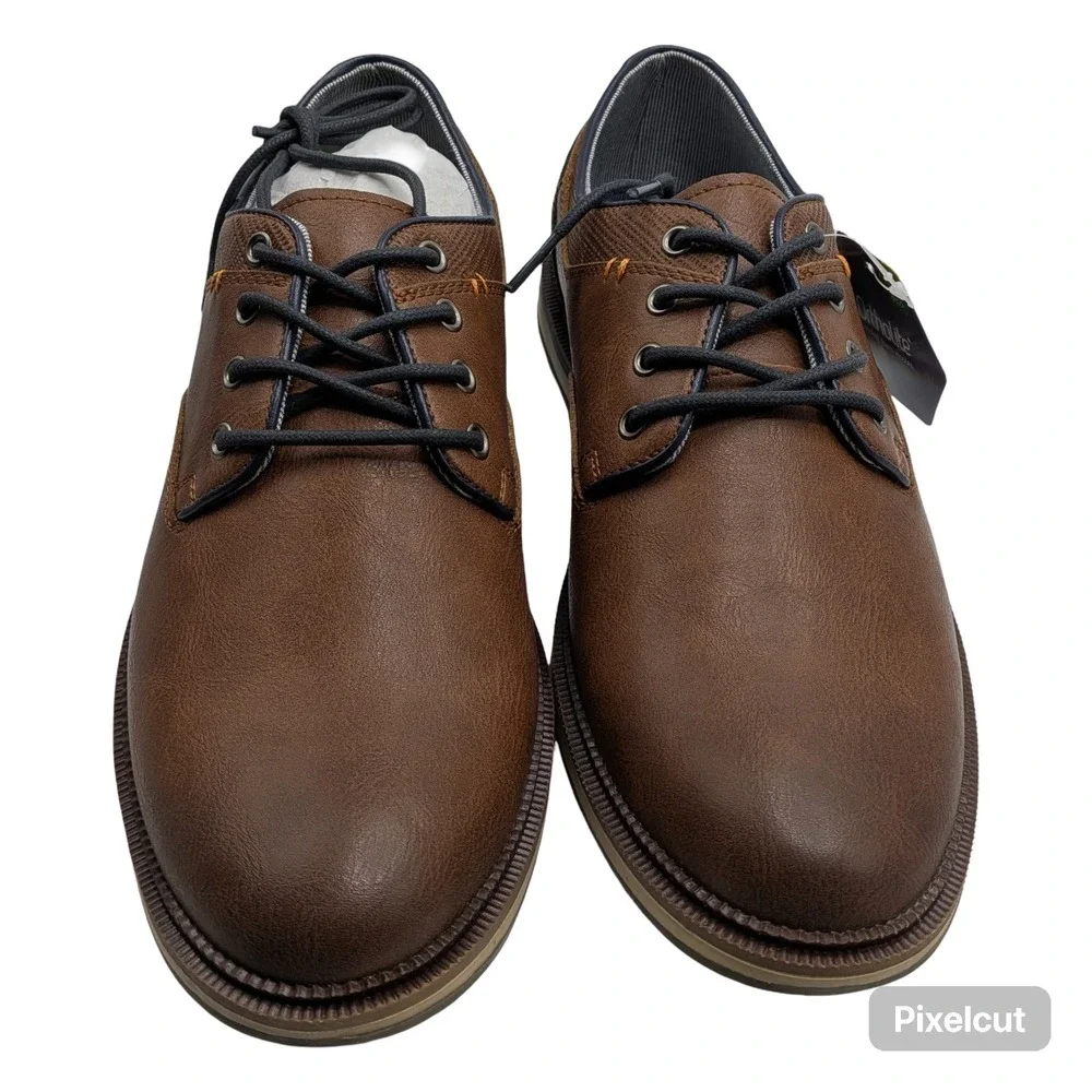 Sonoma Goods For Life Mens Freer Oxford Shoes Cognac 8.5